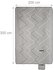 Relaxdays XXL Picknickdecke 200x300 cm grau gestreift (10035590)