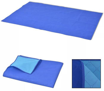 vidaXL Picnic blanket 150x200 cm blue and light blue