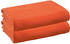 Erwin Müller Sommer-Baumwoll-Decke 2er-Pack 150x200cm orange