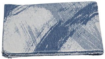 David Fussenegger Wohndecke Lima Pinselstriche 140 x 200 cm Blau