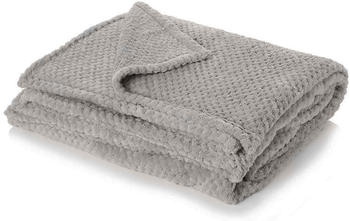 Dreamscene Luxury Waffle Throw - Silver Grey (125 x 150cm)