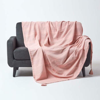 Homescapes Tagesdecke Rajput, rosa, 225x255 cm