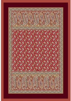Bassetti IMPERIA Plaid mit Füllung - R1-rot - 135x190 cm
