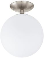 EGLO Deckenleuchte "RONDO Deckenlampe, Stahl und Glas, E27, IP20, Wohnzimmerlampe,