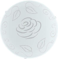 EGLO 89238, EGLO MARS 1 Wand- / Deckenleuchte, Motiv Rose