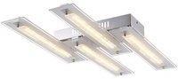 Globo LED leuchte 4 Flammig 3100K Kristalle Chrom