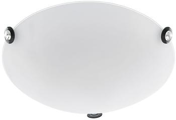 Eglo 93624 LED Deckenleuchte CAFIERA mit Kristallen weiß, schwarz weiß Ø32,5cm T:9,5cm