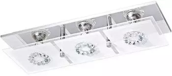 Eglo 93782 Wandleuchte/Deckenleuchte LED RONCATO chrom, GU10 max. 3X3W