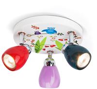 Brilliant LED Deckenstrahler "BIRDS" GU10 1 Stk. Warmwei&szlig; Spotrondell bunt, 3 x GU10