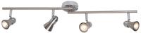 Brilliant LED Deckenstrahler "Sanny" GU10 LED Spotrohr 4flg eisen/chrom, 15,5cm