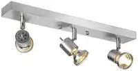 SLV 147443, SLV 147443 ASTO, Wand- und Deckenleuchte, dreiflammig, QPAR51, aluminium