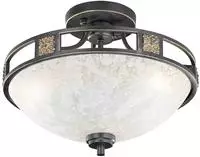 Trio 0305467.00, Trio Quinta Deckenleuchte braun, mehrfarbig, 608100224, D/H: 33/20