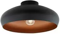 EGLO Deckenleuchte "MOGANO" E27 1 Stk. Deckenleuchte Industrial, Vintage, Flurlampe