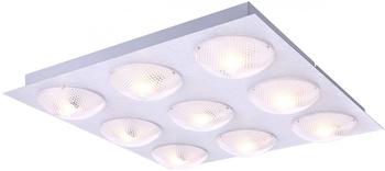 Globo LED Deckenleuchte, LED-Leuchtmittel fest verbaut, Warmweiß, 45 Watt LED Decken Leuchte quadratisch Beleuchtung Energie Spar Lampe