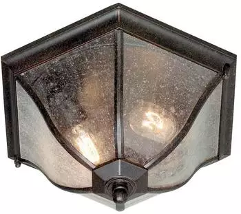 Elstead Lighting New England Außen-Deckenleuchte E27 2-fach Verwitterte Bronze
