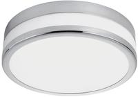 EGLO Wandleuchte "LED PALERMO Wandlampe, Stahl und Glas, IP44, Badezimmerlampe,