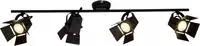 Brilliant Deckenstrahler "Movie" GU10 1 Stk. Warmwei&szlig; LED Spotrohr 4flg...