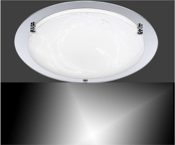 LeuchtenDirekt LED-Deckenleuchte 18 W Warm-Weiß Wada 14720-17 Chrom