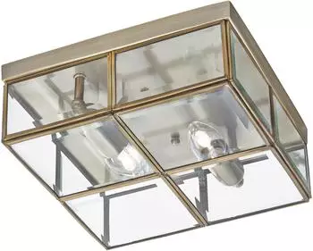 Searchlight 6769-26AB Deckenleuchte FLUSH 2xE14/40W/230V Messing