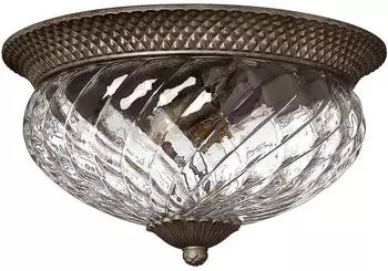 Elstead Lighting Plantation Deckenleuchte E27 3-fach Perle Bronze
