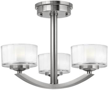 Elstead Lighting Meridian LED Deckenleuchte G9 3-fach Nickel gebürstet