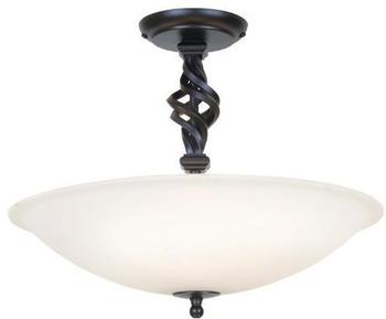 Elstead Lighting Pembroke Deckenleuchte E14 3-fach Schwarz, Made in UK