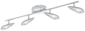 Eglo Pedregal LED-Deckenstrahler 4x3,3W Stahl chrom warmweiß (95753)