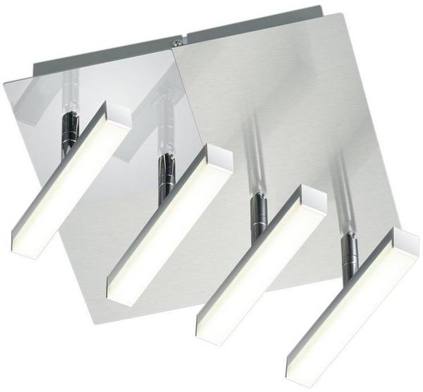 TRIO Leuchten OPIUM Deckenleuchte LED Nickel-Matt, 4-flammig