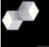 Grossmann Leuchten Geo LED 2-flg. Aluminium gebürstet (72-779-072)