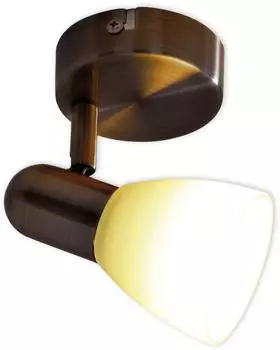 Näve Spot EEK A+ 1x5W LED/E14 antik braun