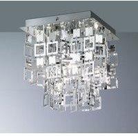 Mendler Reality|Trio Deckenleuchte RL149, Deckenlampe, chrom 24x24cm
