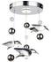 Globo Deckenleuchte Chrom, 1xLED