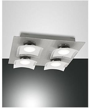 Fabas Luce LED-Deckenleuchte 3000K nickel/sat 3324-61-178