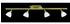 Hufnagel Leuchten Hufnagel Strahlerleiste FILO, 4-flammig, Länge 95cm, 4x G9 Stecksockel, dreh- und schwenkbar, Messing-mattOpalglas EEK: A++ - E HUF-433541