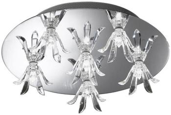Fabas Luce Elegante Decken Gästezimmer Lampe Kristall Glas Chrom Leuchte 6-flg Fabas Luce 3058-65-138