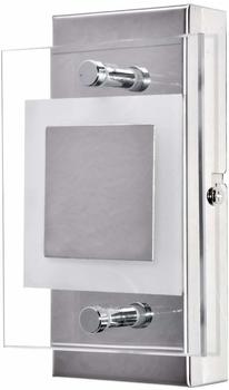 Briloner Wandlampe Leuchte IP44 Chrom Glas LED