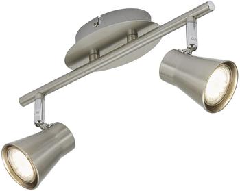 Briloner LED Spotbalken 2flg nickel-matt schwenkbar inkl GU10 FOUR (2914-022)