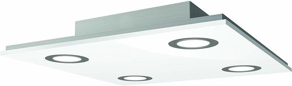 EVOTEC PANO LED Deckenleuchte weiß 4-flammig2700K16W1600 Lumen, Acryl, 16 W, Transparent, Small