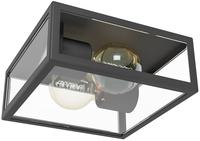EGLO Au&szlig;en-Deckenleuchte "ALAMONTE 1" E27 Wandlampe au&szlig;en, L29 x H29 x B13 cm,