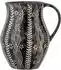 Bloomingville ASWAN Krug 2,3L, schwarz, Blumendesign