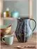 Bloomingville ASWAN Krug 2,3L, schwarz, Blumendesign
