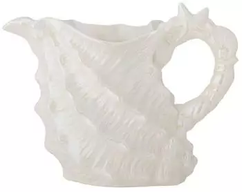 Bloomingville Shellie Krug wei&szlig;, Muschelform, 1L