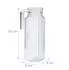 Relaxdays Saftkrug 1l, Glas, mit Deckel und Henkel (10023433)