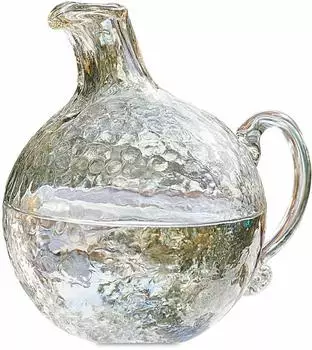 Loberon Valters Krug, mundgeblasen, Glas, klar (20120-19-1)