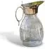 Loberon Agudelle Krug Glas/Messing, klar/silber (13320191)