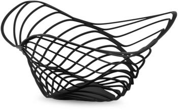 Alessi Trinity hoher Obstkorb 26 cm Schwarz