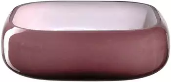 Leonardo Milano Dekoschale dunkelrot, Glas, 23x23cm