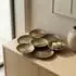 Finebuy Dekoschale rund gold Aluminium 44cm (FB77656)