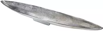 kobolo Dekoschale Schiffchenform, Metall, silber, 80cm (42620-06)