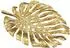 Wohnling Dekoschale Monstera-Blattform gold Aluminium 36cm (WL7.553)